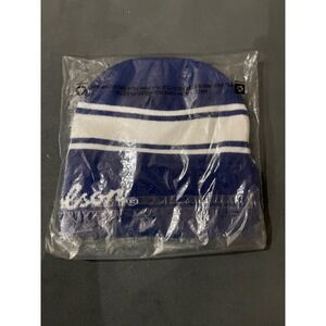 Molson Canadian Toronto Maple Leafs Beanie Blue White NHL Hockey Knit Hat New